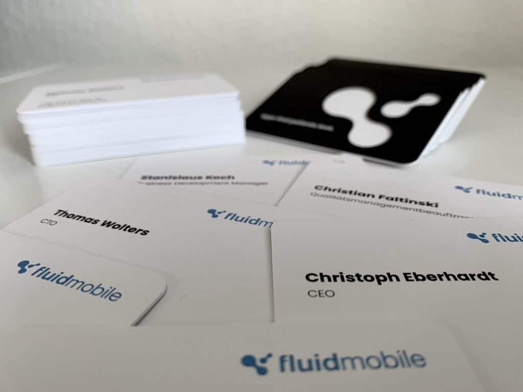 fluidmobile Visitenkarten