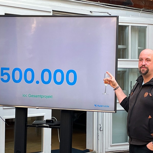 Blog, Anlass für After Work sind 500.000 LOC im Projekt